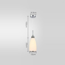 1 Licht Moderne zeitgenössische integrierte Metall-Pendelleuchte