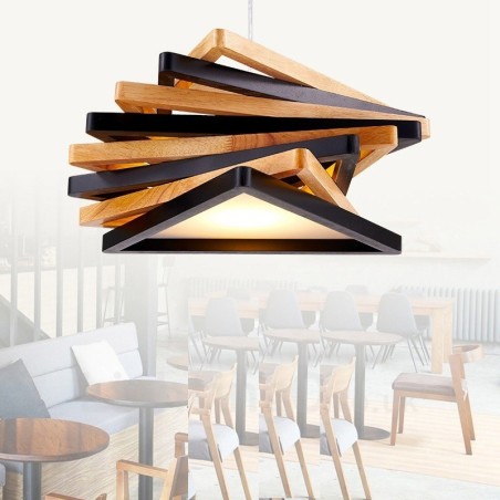 1 Licht Holz Moderne zeitgenössische Pendelleuchte mit Holzschirm 1 Licht Holz Moderne zeitgenössische Pendelleuchte mit Holzschirm