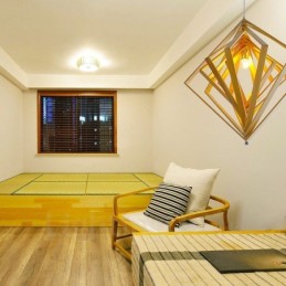 1 Licht Holz Moderne zeitgenössische Pendelleuchte im nordischen Stil mit Holzschirm
