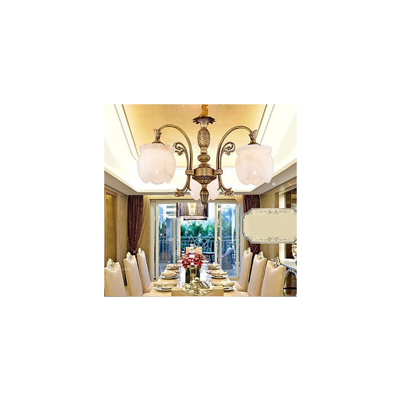 Die Kupfer-Marmor-Lampe Lampe American