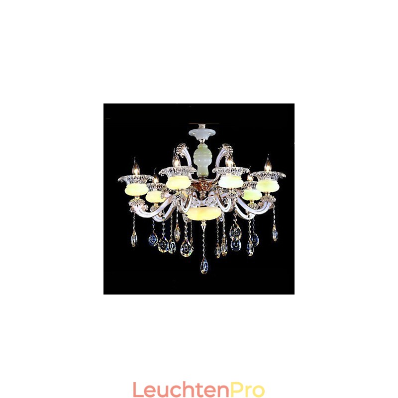 Anhänger aus hochwertiger Zinklegierung im europäischen Stil mit Jade-Kristall-Imitation