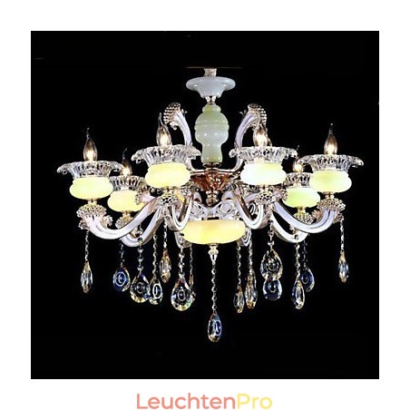 Anhänger aus hochwertiger Zinklegierung im europäischen Stil mit Jade-Kristall-Imitation