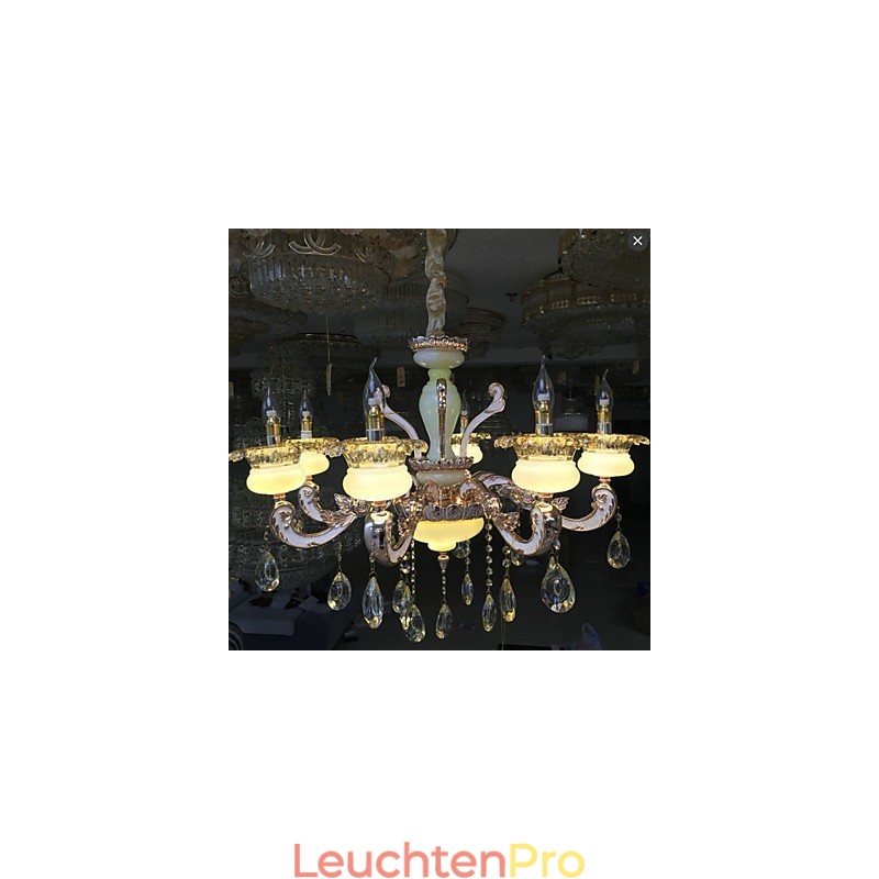 Anhänger aus hochwertiger Zinklegierung im europäischen Stil mit Jade-Kristall-Imitation