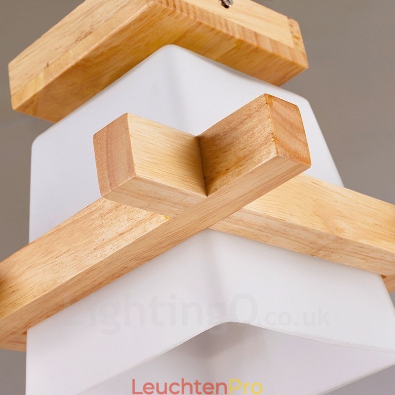 1 Licht Moderne zeitgenössische Deckenleuchten im nordischen Stil mit Glasschirm