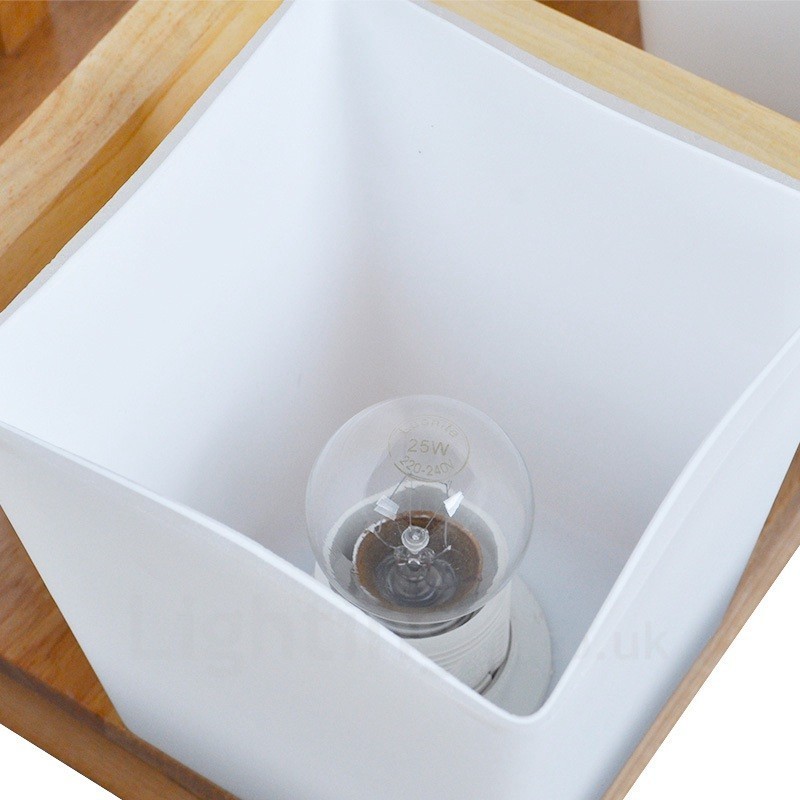 Moderne Deckenleuchten mit 4 Lichtern und Glasschirm