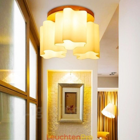 Moderne Deckenleuchten mit 3 Lichtern und Glasschirm Moderne Deckenleuchten mit 3 Lichtern und Glasschirm
