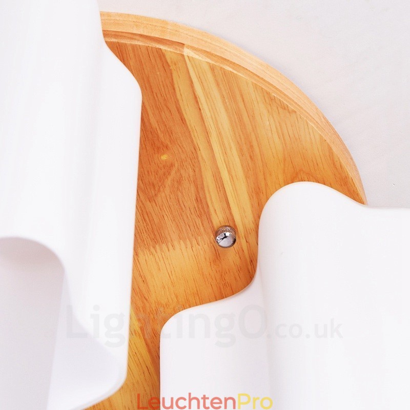 Moderne Deckenleuchten mit 3 Lichtern und Glasschirm