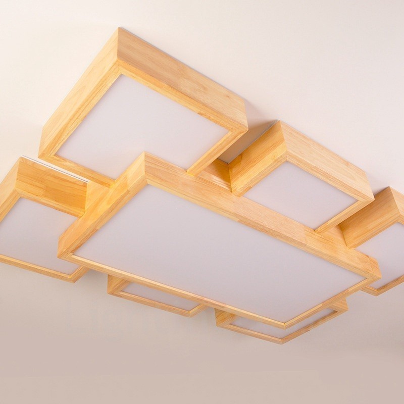 6Moderne Deckenleuchten im zeitgenössischen nordischen Stil mit Acrylschirm