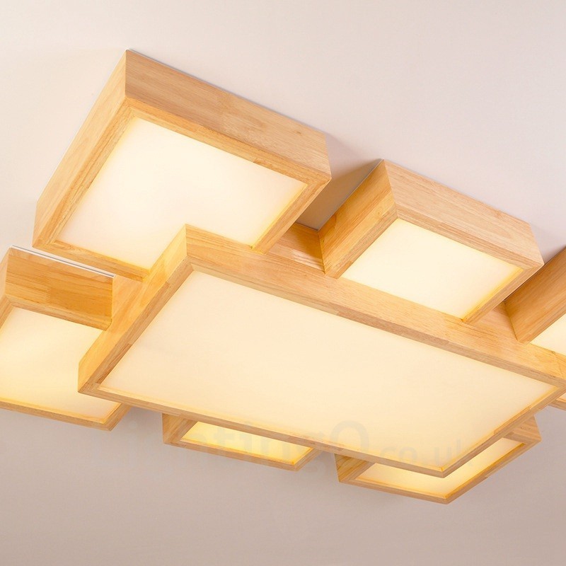 6Moderne Deckenleuchten im zeitgenössischen nordischen Stil mit Acrylschirm