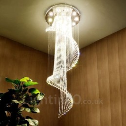 15 Lichter Moderne Kristall Deckenpendelleuchte Innenleuchter Beleuchtung Lampen Leuchten mit Glühbirnen