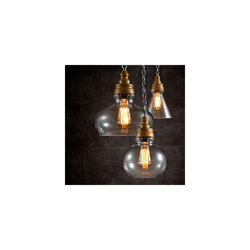 3-flammige moderne Pendelleuchte im zeitgenössischen Mini-Stil aus Metall