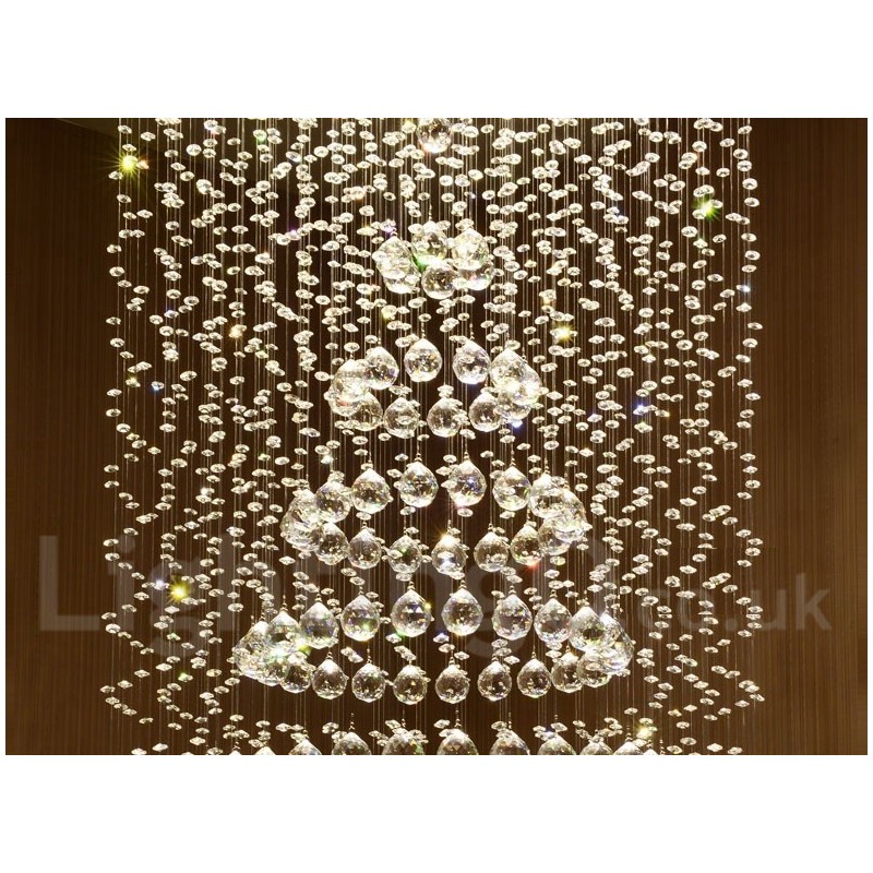 Moderne Kristall Deckenleuchte Pendelleuchte Innen Kronleuchter Beleuchtung Lampen Leuchten