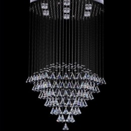 7 Lichter Moderne Kristall Deckenleuchte Pendelleuchte Innen Kronleuchter Beleuchtung Lampen Leuchten