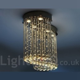 6 Lichter Moderne Kristall Deckenpendelleuchte Innen Kronleuchter Beleuchtung Lampen Leuchten