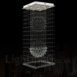 9 Lichter Moderne Kristall Deckenpendelleuchte Innen Kronleuchter Beleuchtung Lampen Leuchten