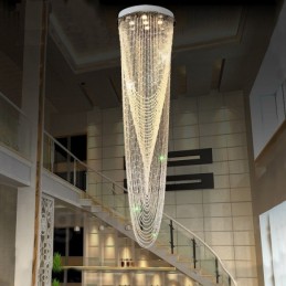 9 Lichter Moderne Kristall Deckenpendelleuchte Innen Kronleuchter Beleuchtung Lampen Leuchten