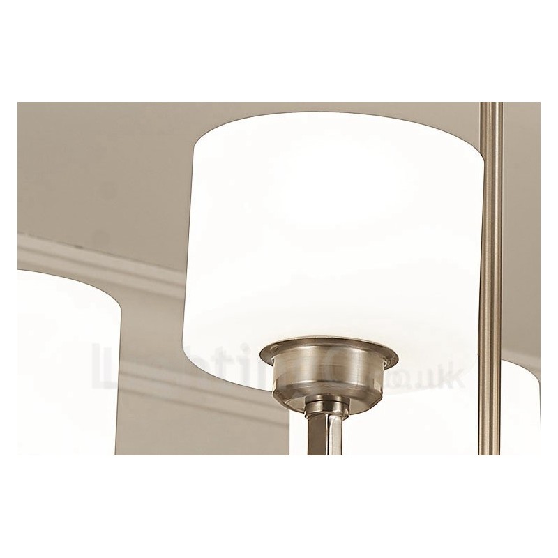 6 Lichter Moderne Chrom Pendelleuchte Indoor Kronleuchter Home Hängende Beleuchtung Lampen Leuchten mit Glasschirmen
