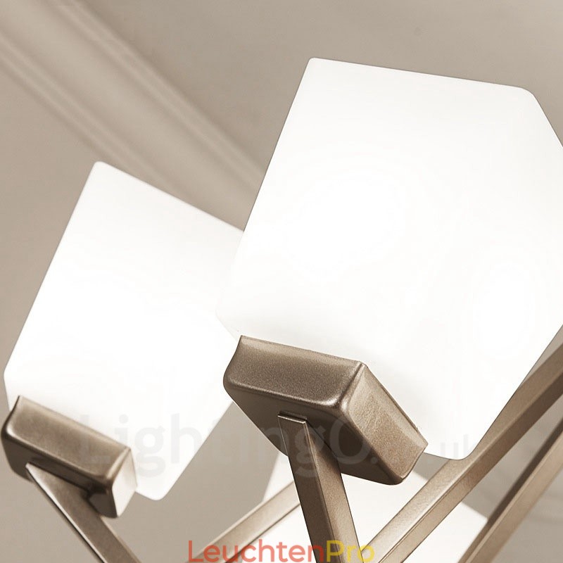 4 Lichter Chrom Pendelleuchte Indoor Modern Kronleuchter Home Hängende Beleuchtung Lampen Leuchten mit Glasschirmen