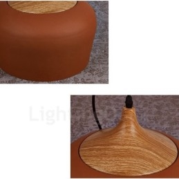 1 Licht Moderne zeitgenössische Pendelleuchte Hängelampe mit weiß rot blau Schatten