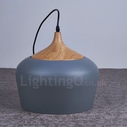 1 Licht Moderne zeitgenössische Pendelleuchte Hängelampe mit weiß rot blau Schatten
