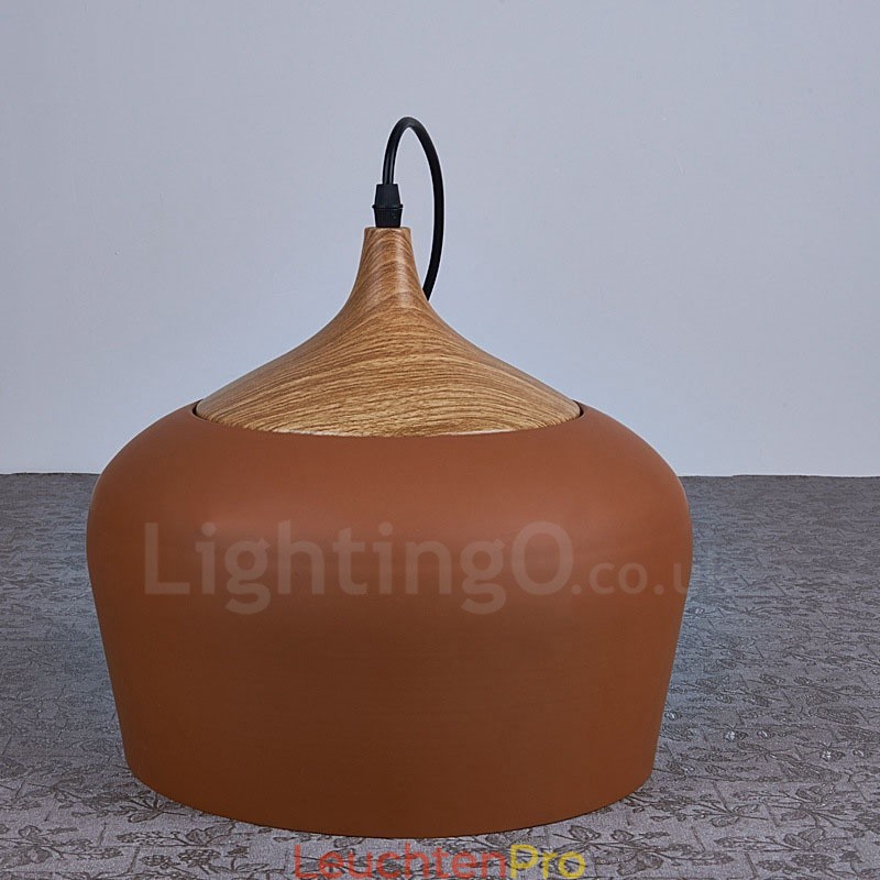 1 Licht Moderne zeitgenössische Pendelleuchte Hängelampe mit weiß rot blau Schatten