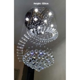 9 Lichter Moderne K9 Kristall Deckenpendelleuchte Innenleuchter Beleuchtung Lampen Leuchten