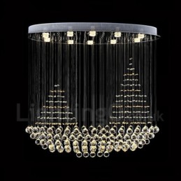 10 Lichter Moderne K9 Kristall Deckenpendelleuchte Innenleuchter Beleuchtung Lampen Leuchten