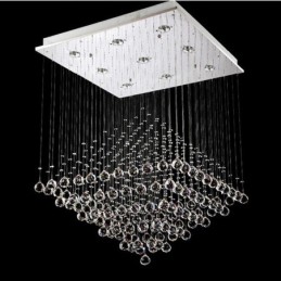9 Lichter Moderne K9 Kristall Deckenpendelleuchte Innenleuchter Beleuchtung Lampen Leuchten