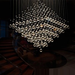 9 Lichter Moderne K9 Kristall Deckenpendelleuchte Innenleuchter Beleuchtung Lampen Leuchten