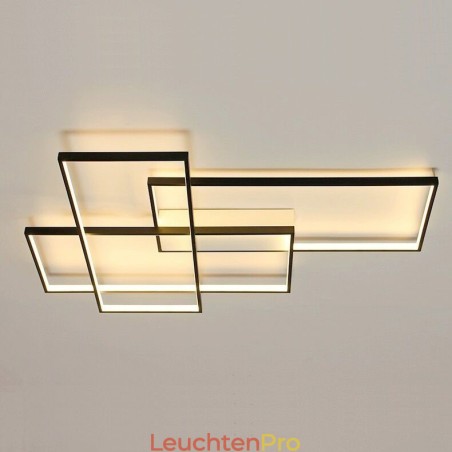Moderne Deckenleuchte mit zeitgenössischer Aluminium-Malerei, bündige Wandleuchte mit Fernbedienungsdimmer für Wohnzimmer, Schlafzimmer Moderne Deckenleuchte mit zeitgenössischer Aluminium-Malerei, bündige Wandleuchte mit Fernbedienungsdimmer für Wohnzimmer, Schlafzimmer