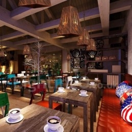 1 Licht Retro Vintage Pendelleuchte Cafe House Pendelleuchte