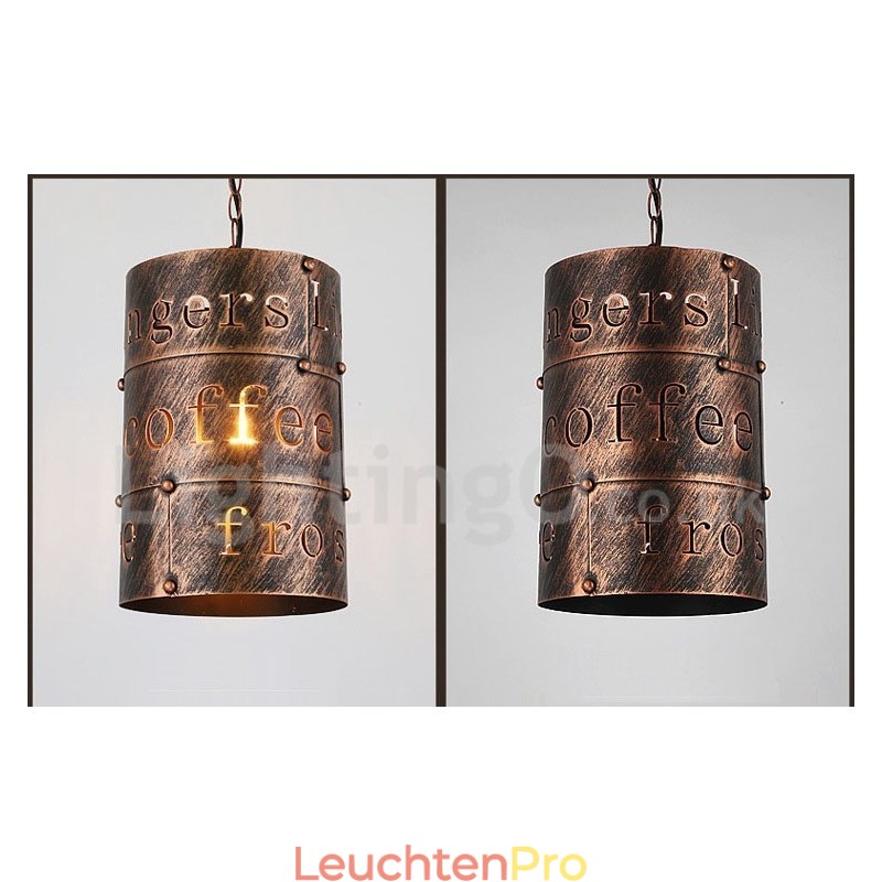 1 Licht Retro Vintage Pendelleuchte Cafe House Pendelleuchte