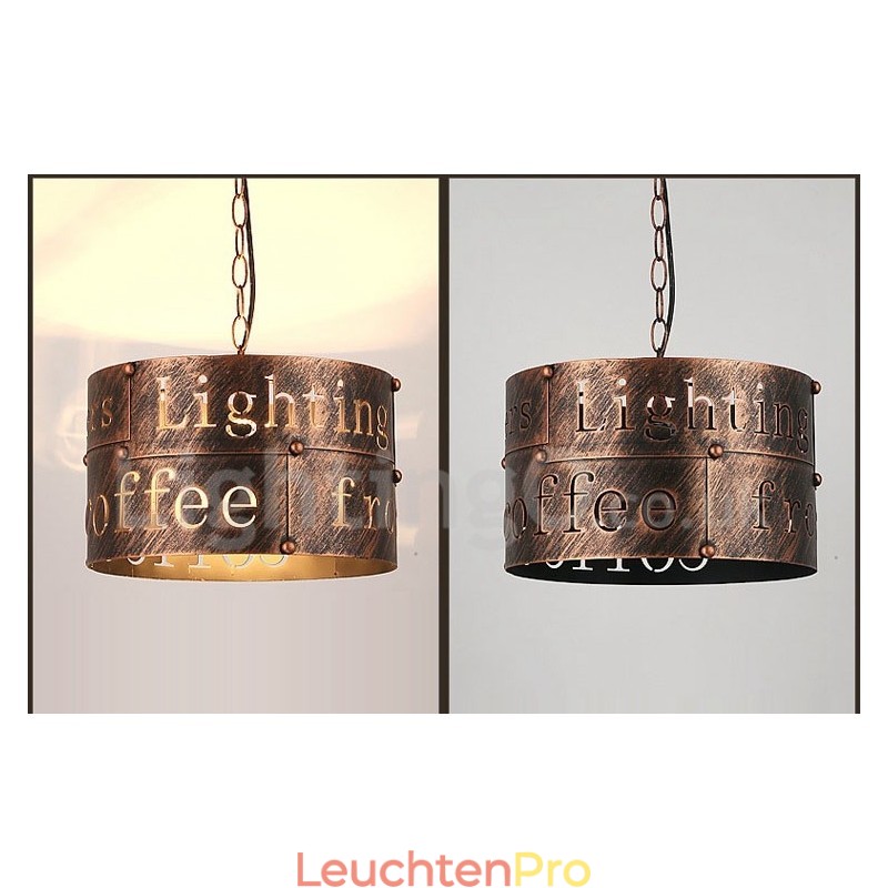 1 Licht Retro Vintage Pendelleuchte Cafe House Pendelleuchte