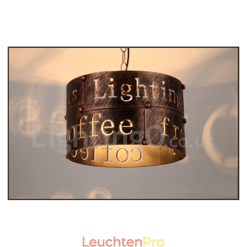 1 Licht Retro Vintage Pendelleuchte Cafe House Pendelleuchte