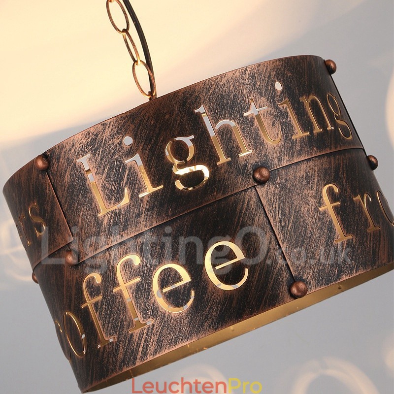 1 Licht Retro Vintage Pendelleuchte Cafe House Pendelleuchte