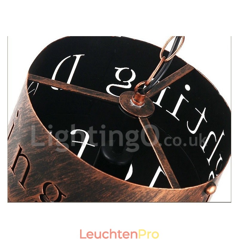 1 Licht Retro Vintage Pendelleuchte Cafe House Pendelleuchte
