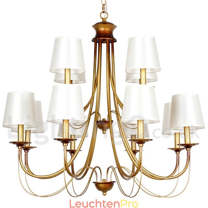 Kronleuchter im rustikalen mediterranen Stil mit 12 Lichtern, modern und zeitgenössisch, Kerzenstil