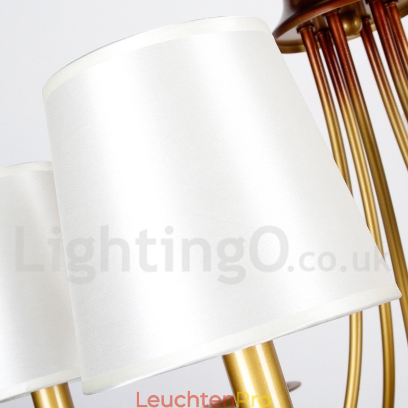 Kronleuchter im rustikalen mediterranen Stil mit 12 Lichtern, modern und zeitgenössisch, Kerzenstil