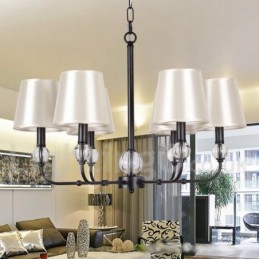 Kronleuchter im rustikalen, modernen Retro-Kerzenstil mit 6 Lichtern