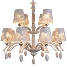12 Lichter Rustikaler Retro Schwarzer 2-stufiger Großer Kronleuchter Kerzenstil Kronleuchter