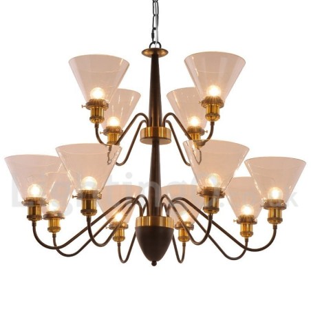 12 Lichter Rustikaler Retro Schwarzer 2-stufiger Großer Kronleuchter Kerzenstil Kronleuchter 12 Lichter Rustikaler Retro Schwarzer 2-stufiger Großer Kronleuchter Kerzenstil Kronleuchter