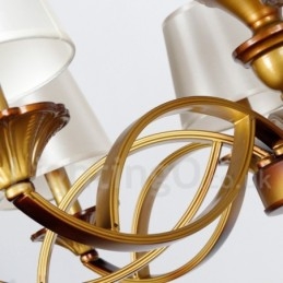 Kronleuchter im Retro-Stil im mediterranen Stil mit 6 Lichtern und rustikalem Kerzenstil