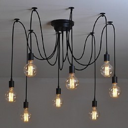 8 Lichter Kronleuchter Pendelleuchte Traditionell Klassisch Retro Metall