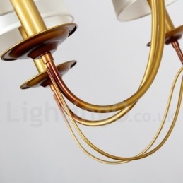 Kronleuchter im rustikalen mediterranen Stil mit 8 Lichtern, modern und zeitgenössisch, Kerzenstil