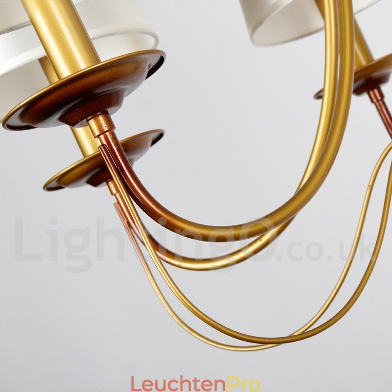 Kronleuchter im rustikalen mediterranen Stil mit 8 Lichtern, modern und zeitgenössisch, Kerzenstil