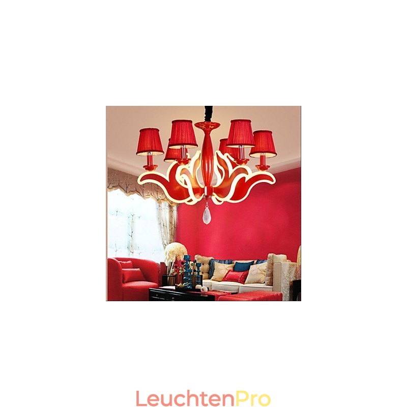 Creative Garden Lights Roter Acryl-Kronleuchter