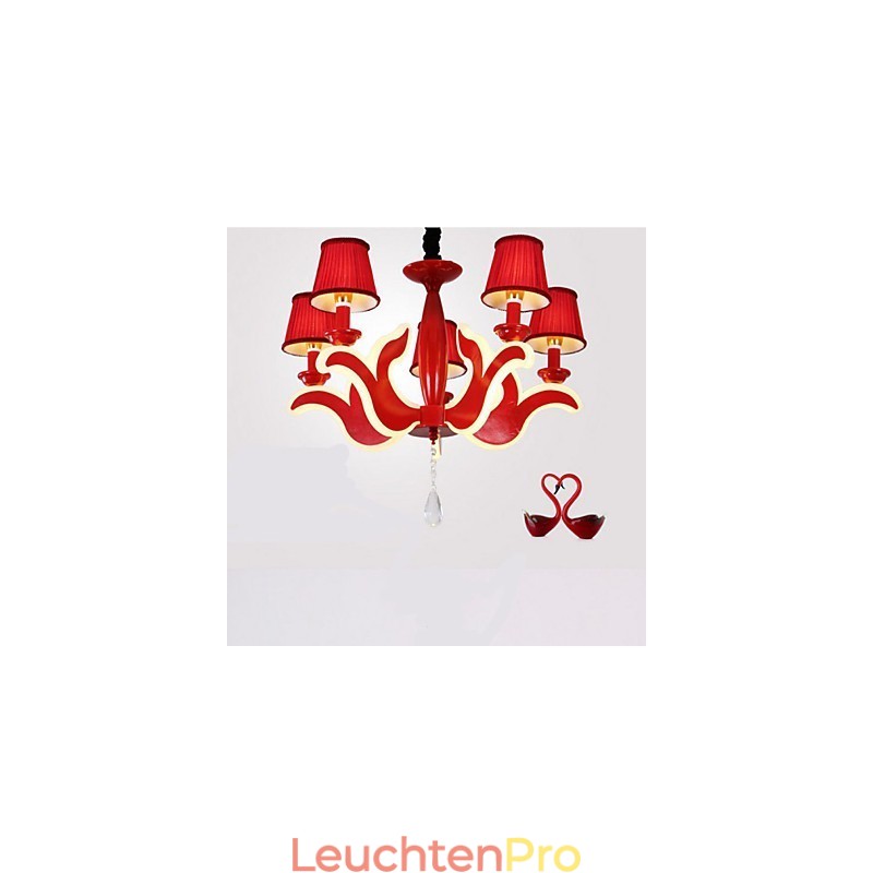 Creative Garden Lights Roter Acryl-Kronleuchter