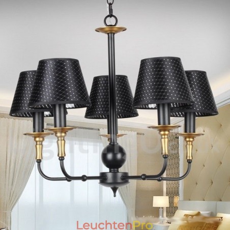Kronleuchter im rustikalen Retro-Kerzenstil mit 5 Lichtern Kronleuchter im rustikalen Retro-Kerzenstil mit 5 Lichtern
