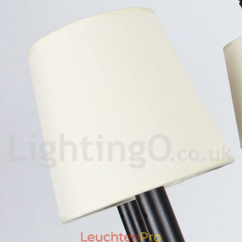 5-flammiger moderner Kronleuchter im zeitgenössischen Kerzenstil