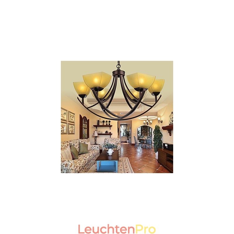 Kronleuchter 6 Lichter Traditionell Klassisch Vintage Metall